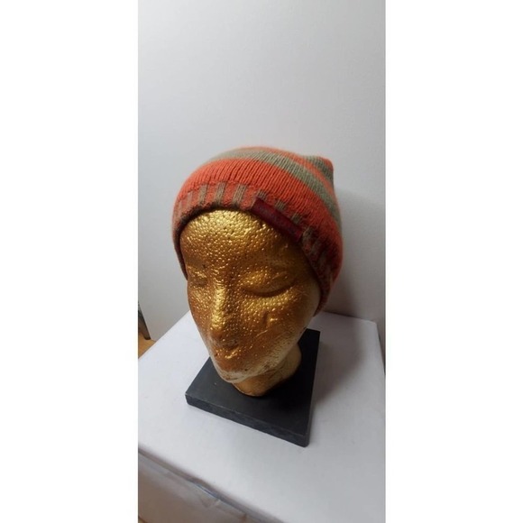 Merrell winter Beanie. Orange and beige - Picture 1 of 6